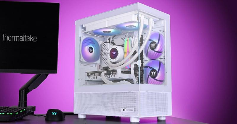 サーマルテイク View 170 TG ARGB Snow MicroATX
