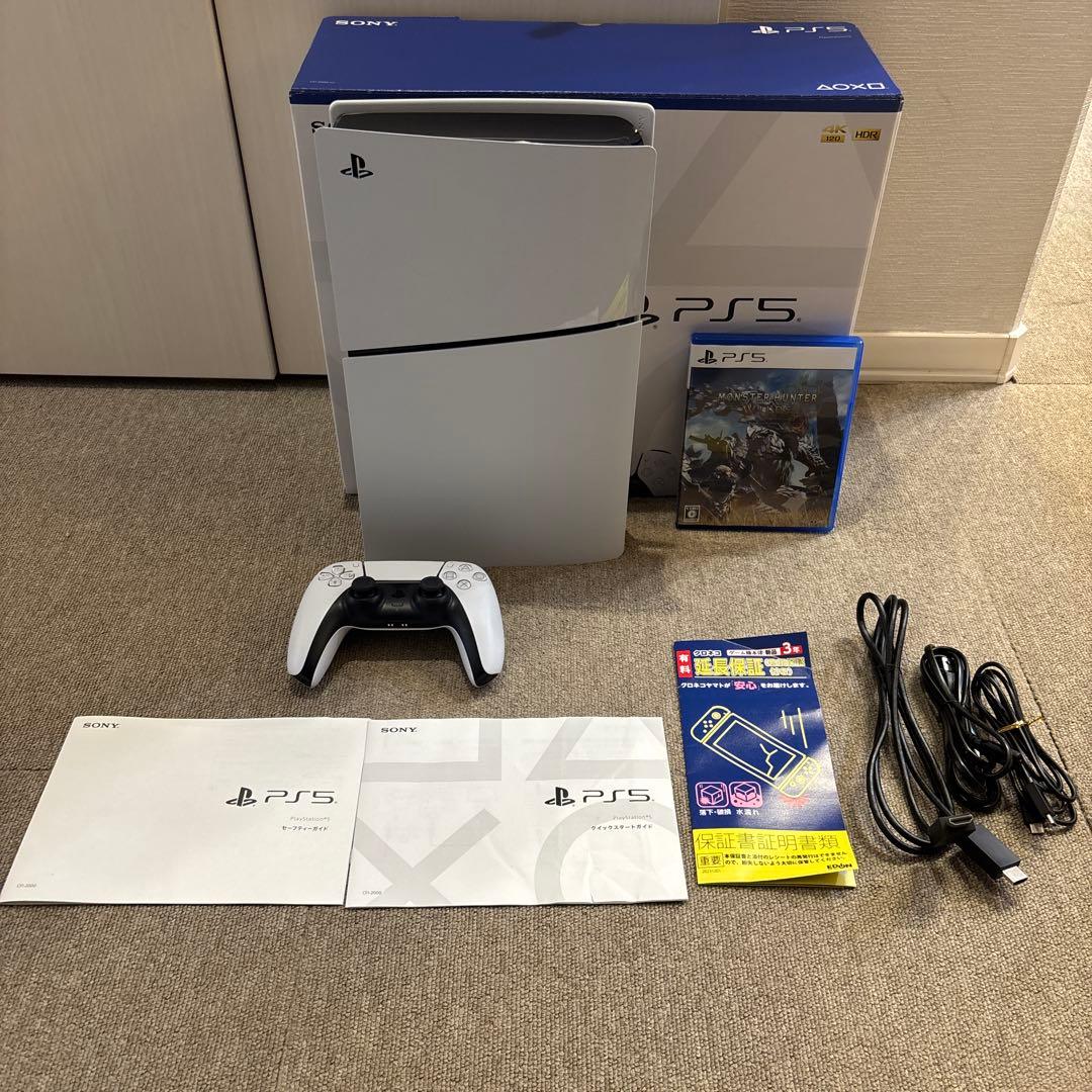 PS5 MONSTA HUNTER WILDS付き