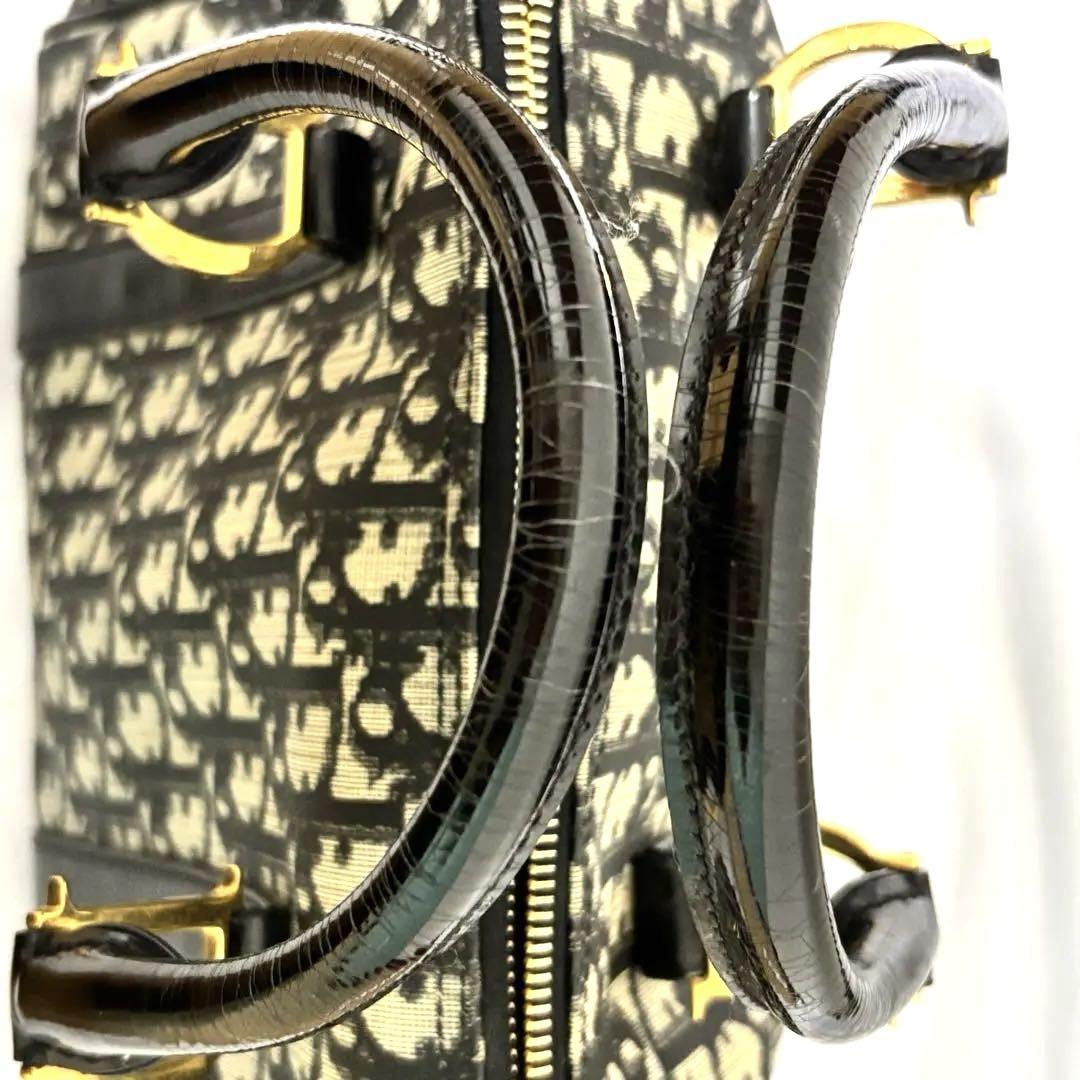 超希少✨️ ディオール ハンドバッグ ミニボストン トロッター 総柄 ゴールド金具