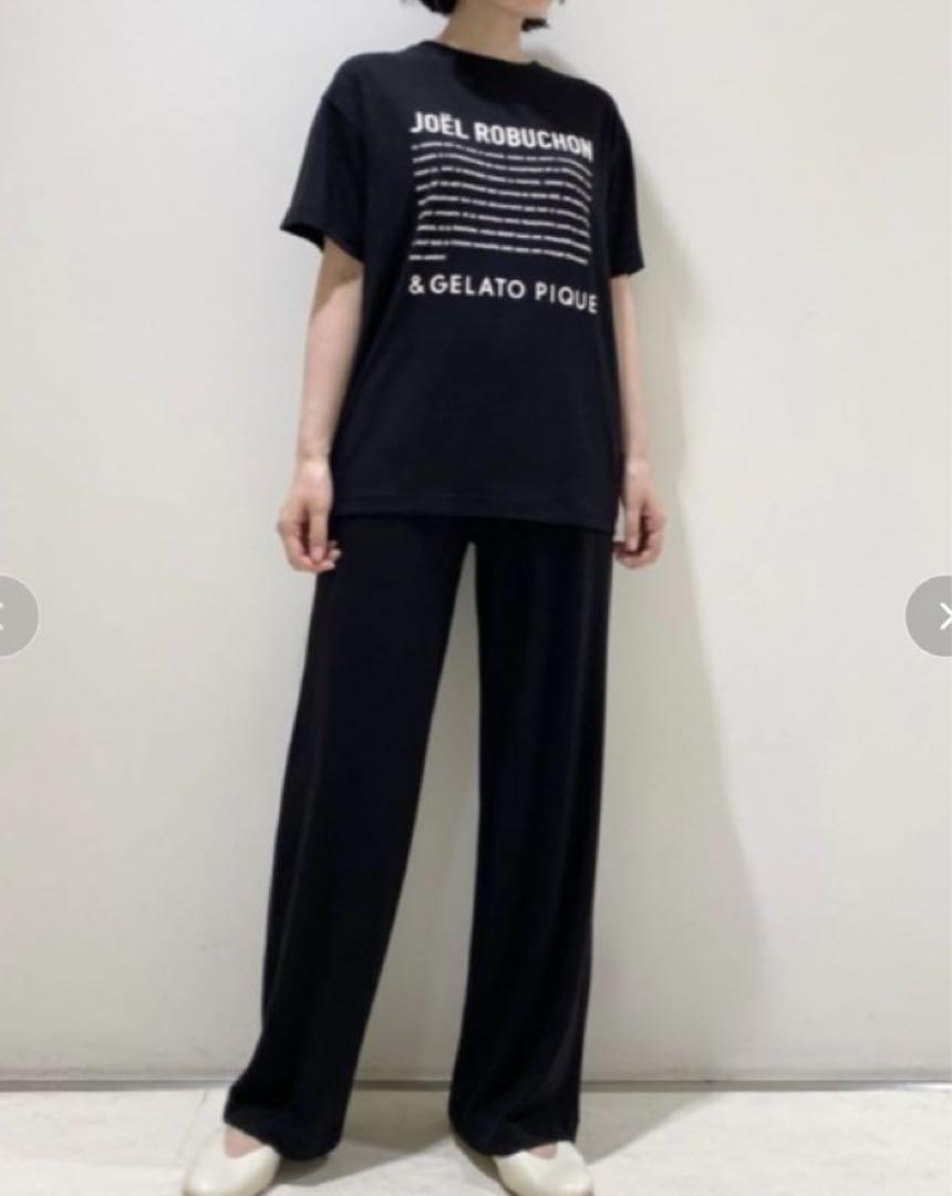 ジェラートピケ　ジョエルロブションレーヨンロゴTシャツ&ロングパンツ ジェラートピケオム ジョエルロブション レーヨンロゴTシャツ