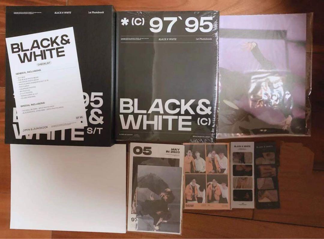BTS グクミン グク ジミン マスター 写真集 Black & white