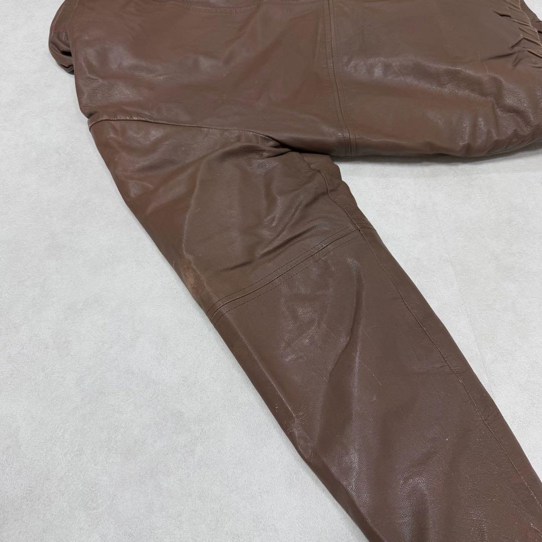 レザー ダウンジャケット