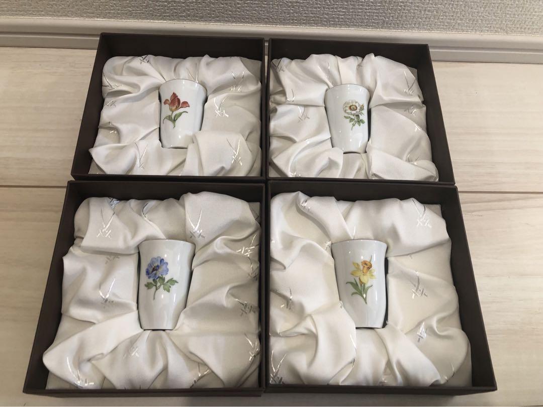 MEISSEN マイセン　リキュールカップ４点
