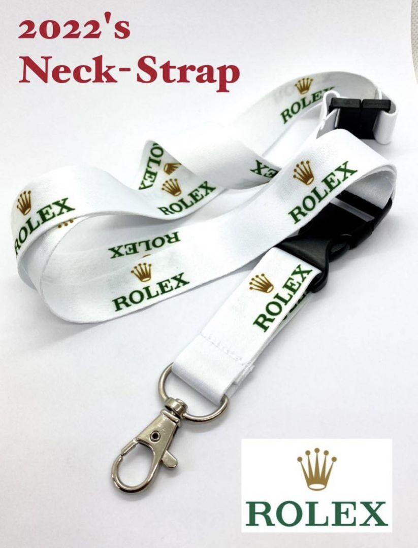 ２０２２’s ★ Rolex ★ Neck-Strap White★新品未使用 2022's ☆ Rolex ☆ Neck-Strap White☆新品未使用