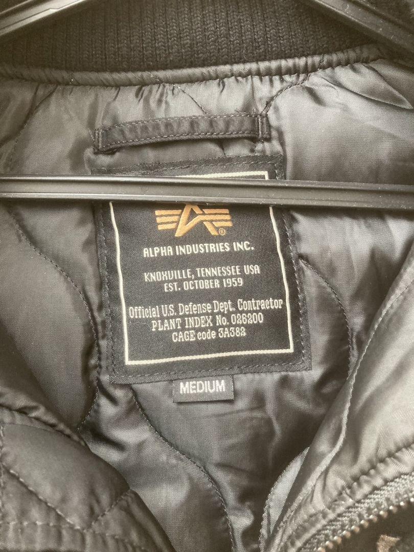 ALPHA INDUSTRIES ブラック MA-1ジャケット M