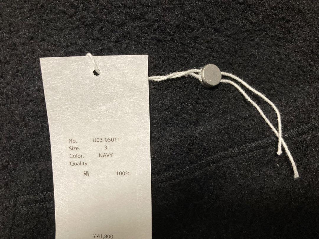 【正規店購入】COMOLI シルクフリースベスト サイズ3 NAVY  21aw