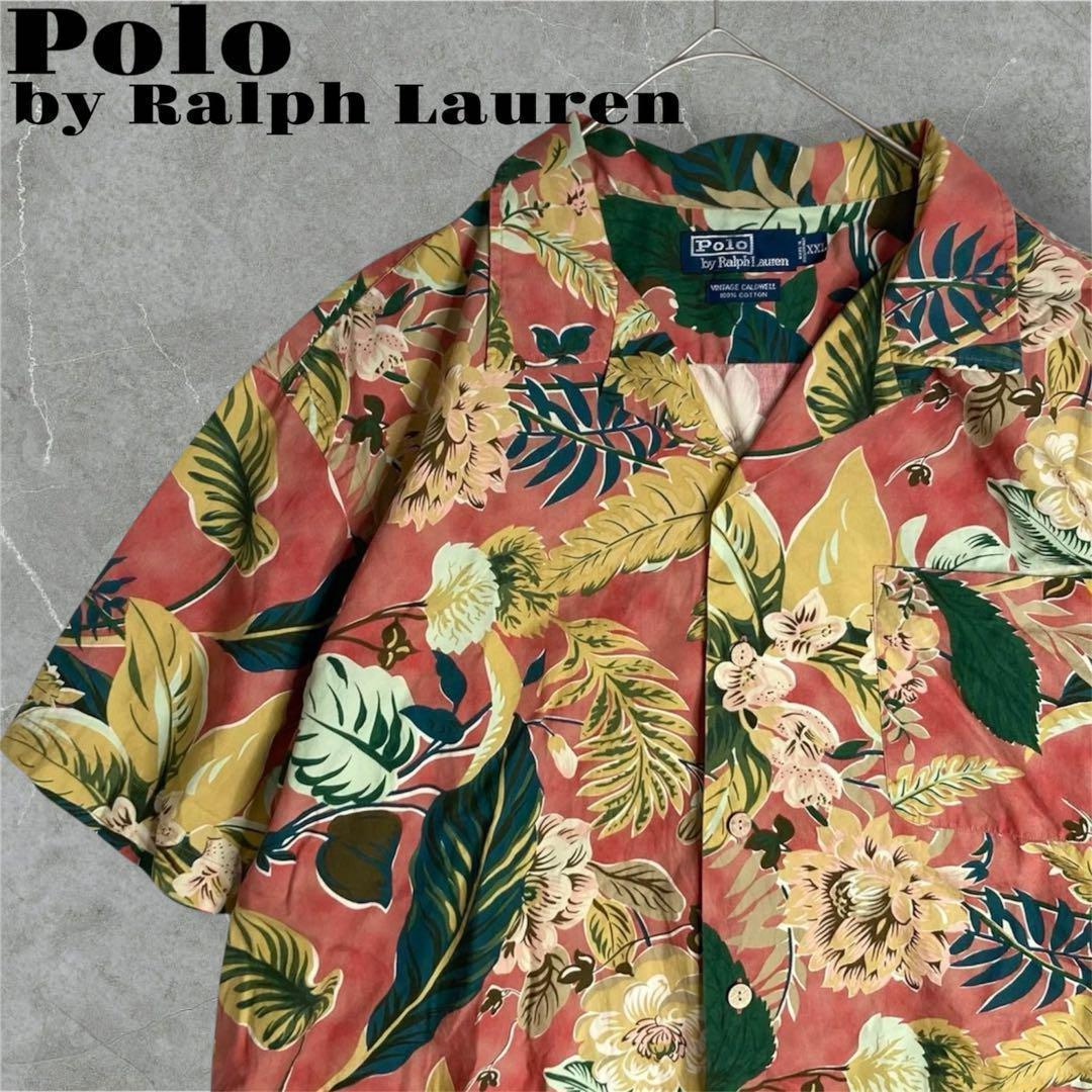90s ラルフローレン VINTAGE CALDWELL アロハ 開襟 XXL