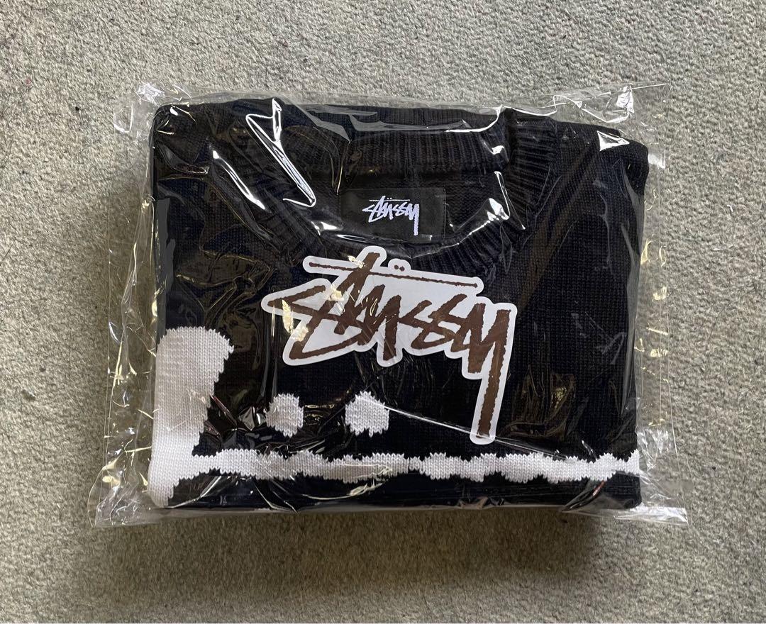 トップス Stussy Stock Logo Knit Sweater Black S