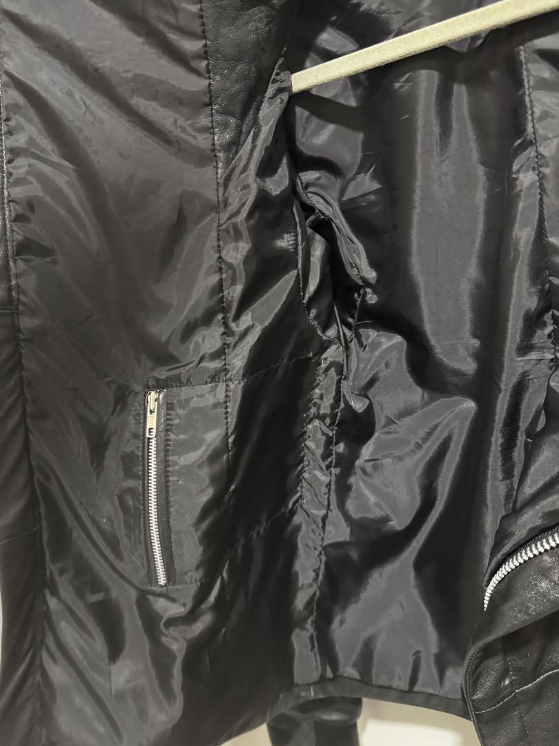 ブラックレザージャケット Rick Owens EKAM似 ブラックレザージャケット Rick Owens EKAM似