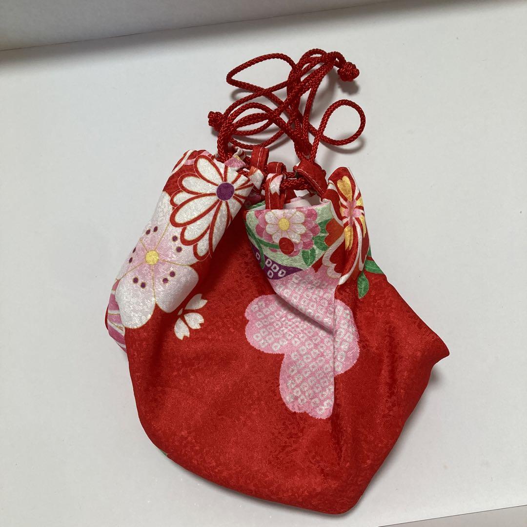 七五三　3歳　花うさぎ　着物