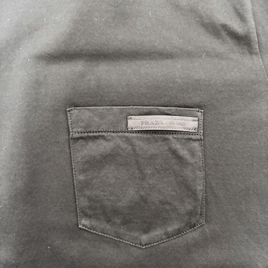 ✨️極美品✨️ PRADA Tシャツ 夏物 メンズ ブラック Lサイズ