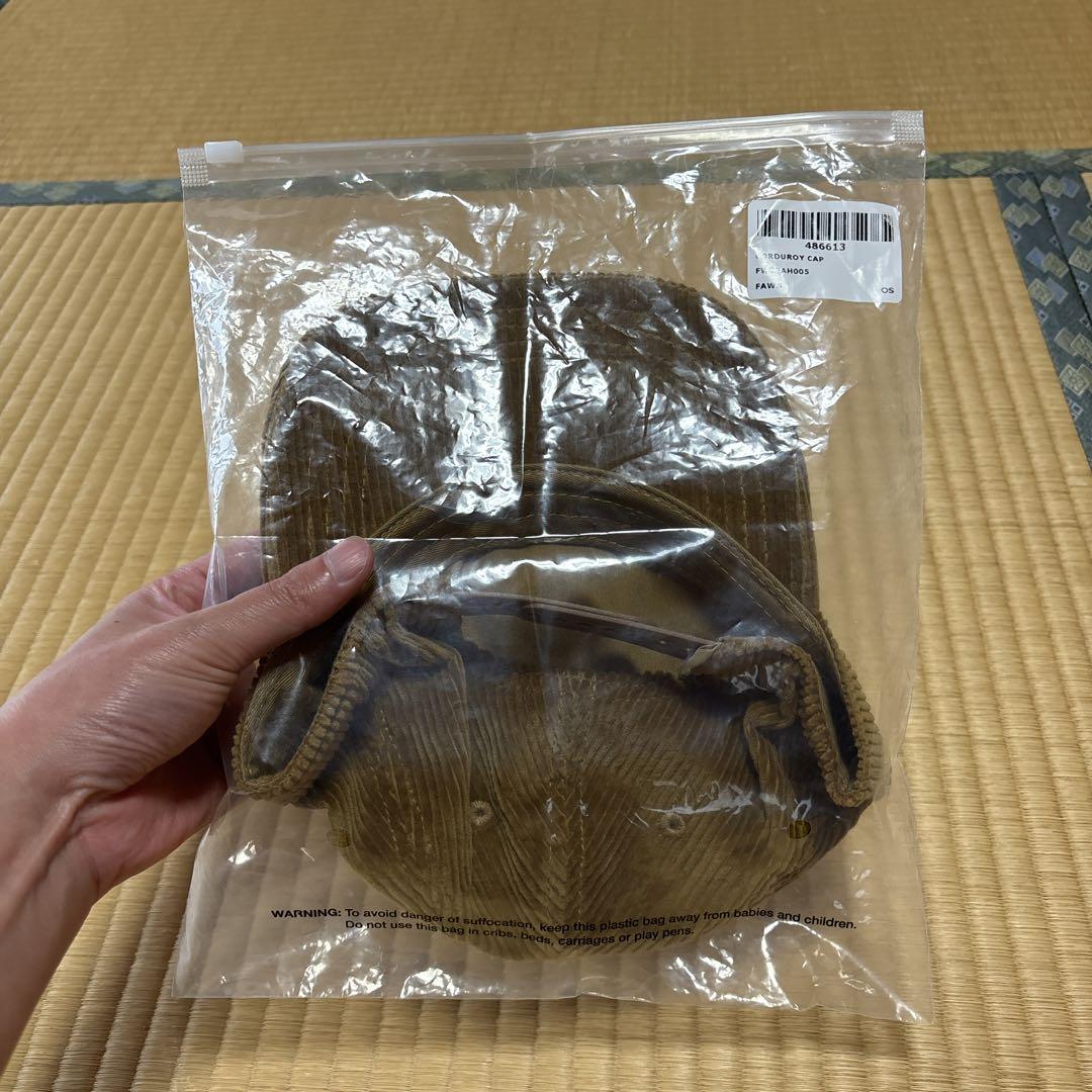 AIMELEONDORE コーデュロイキャップ ブラウン