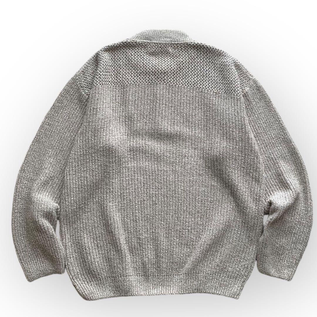 90's 白タグ Eddie Bauer ヘンリーネック コットンニット - メルカリ