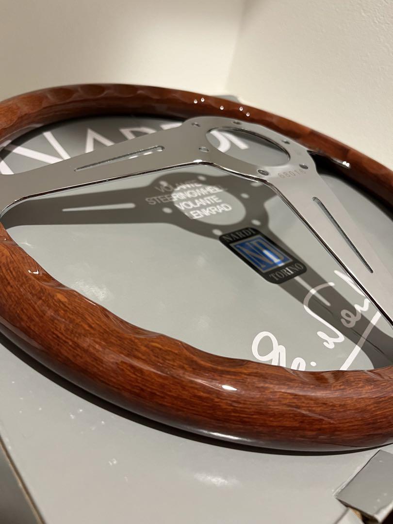 NARDI ナルディ ステアリング クラシック ウッド ポリッシュ ブラウン