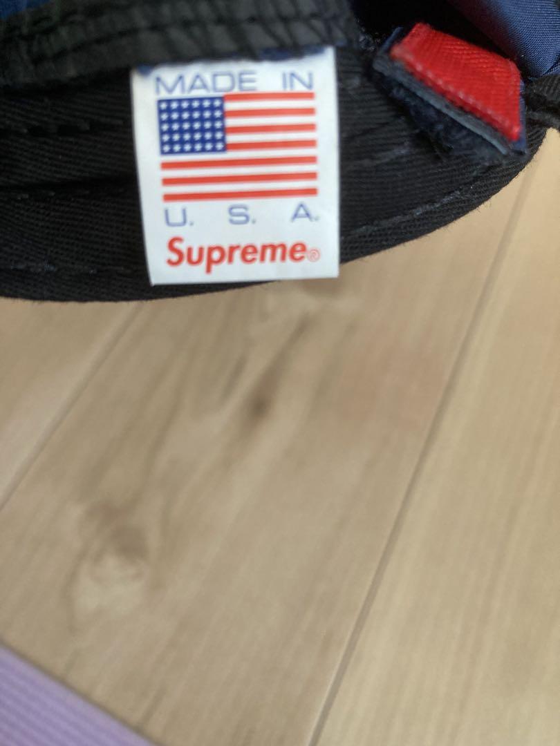 SUPREME シュプリーム キャップ ネイビー