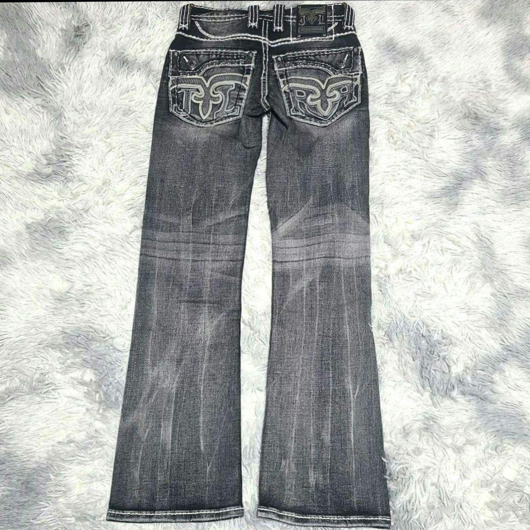 ロックリバイバル セミ フ ブラック デニム 26M Rock Revival DECORATOM_COM_BR