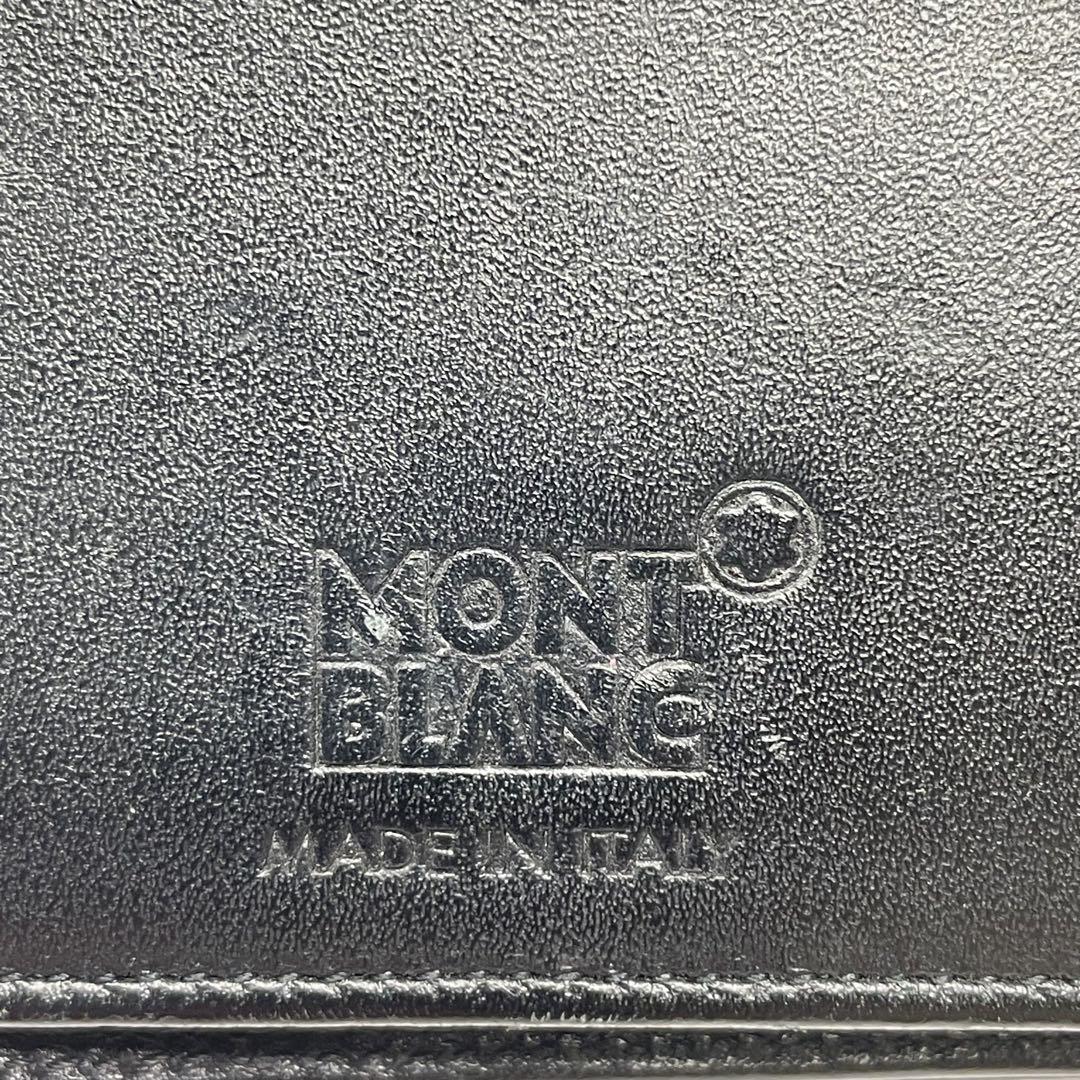 MONTBLANC 折り財布 コンパクトウォレット らレザーw1