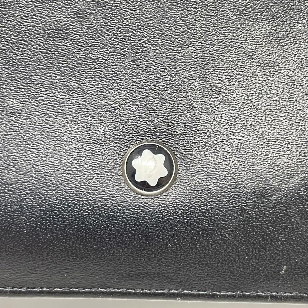 MONTBLANC 折り財布 コンパクトウォレット らレザーw1