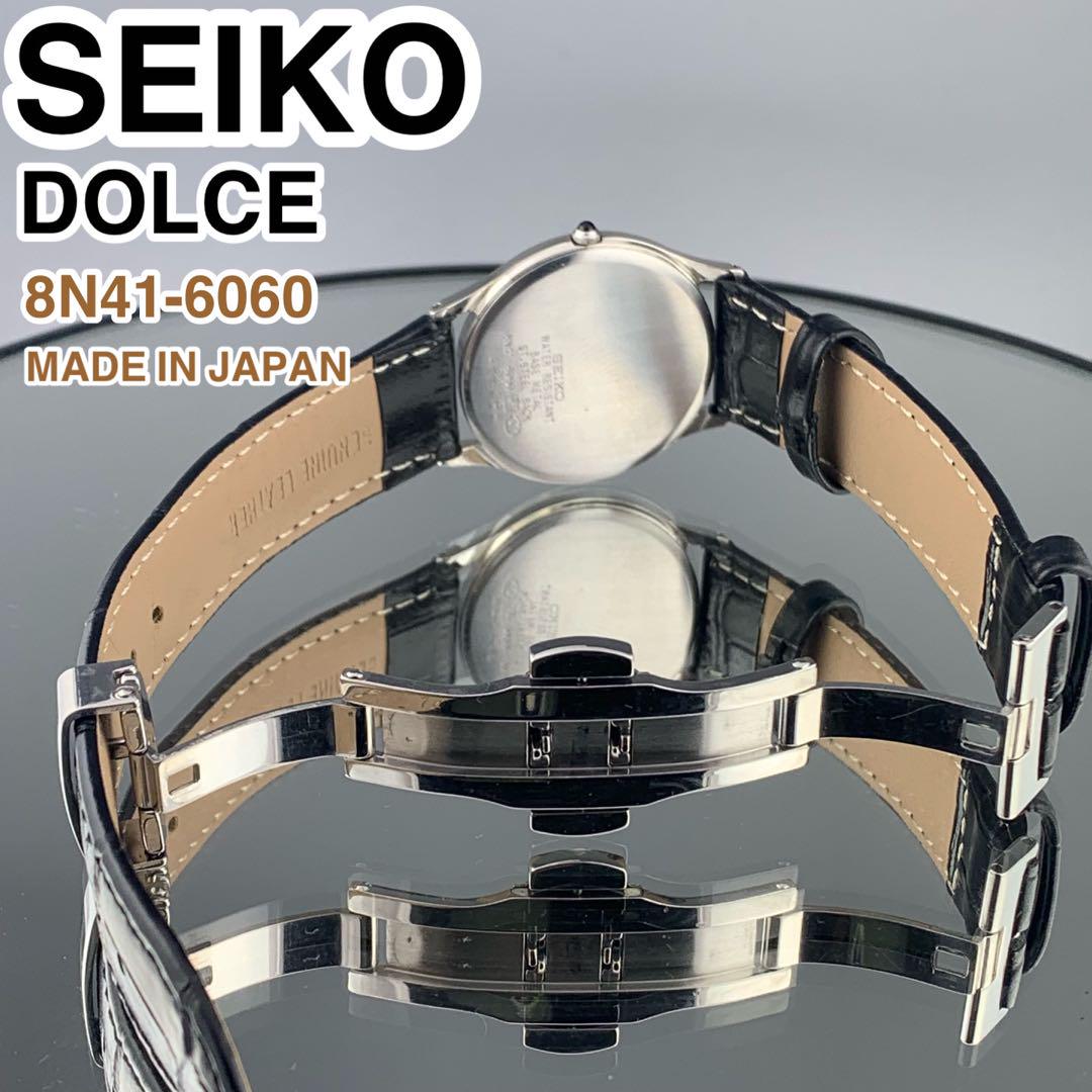 保存版】 Near MINT] Men's Dial Gold 8N41-6060 Dolce Seiko