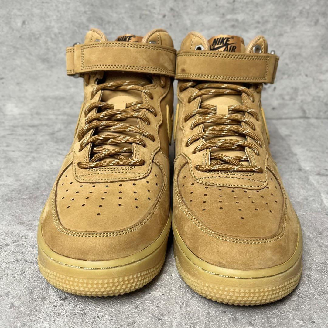 【美品】NIKE エアフォース1 WB カーキ レザー ガムソール 人気カラー
