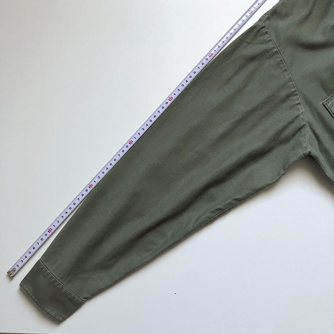 70s 米軍実物 OG-107ユーティリティシャツ 16,1/2x32(L~XL