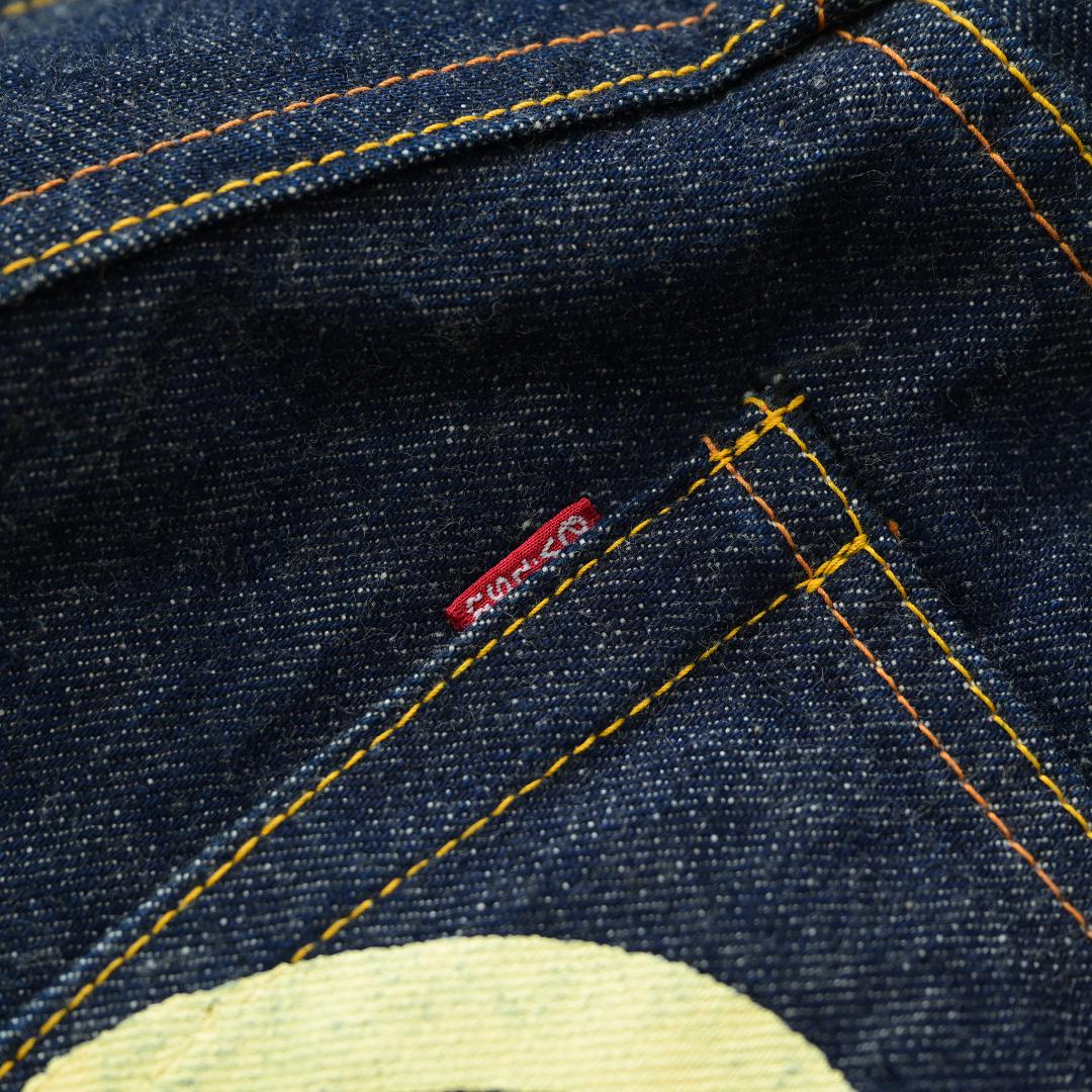 エヴィス 戎様 かもめ ホワイト 紅白 2001 EVISU デニム