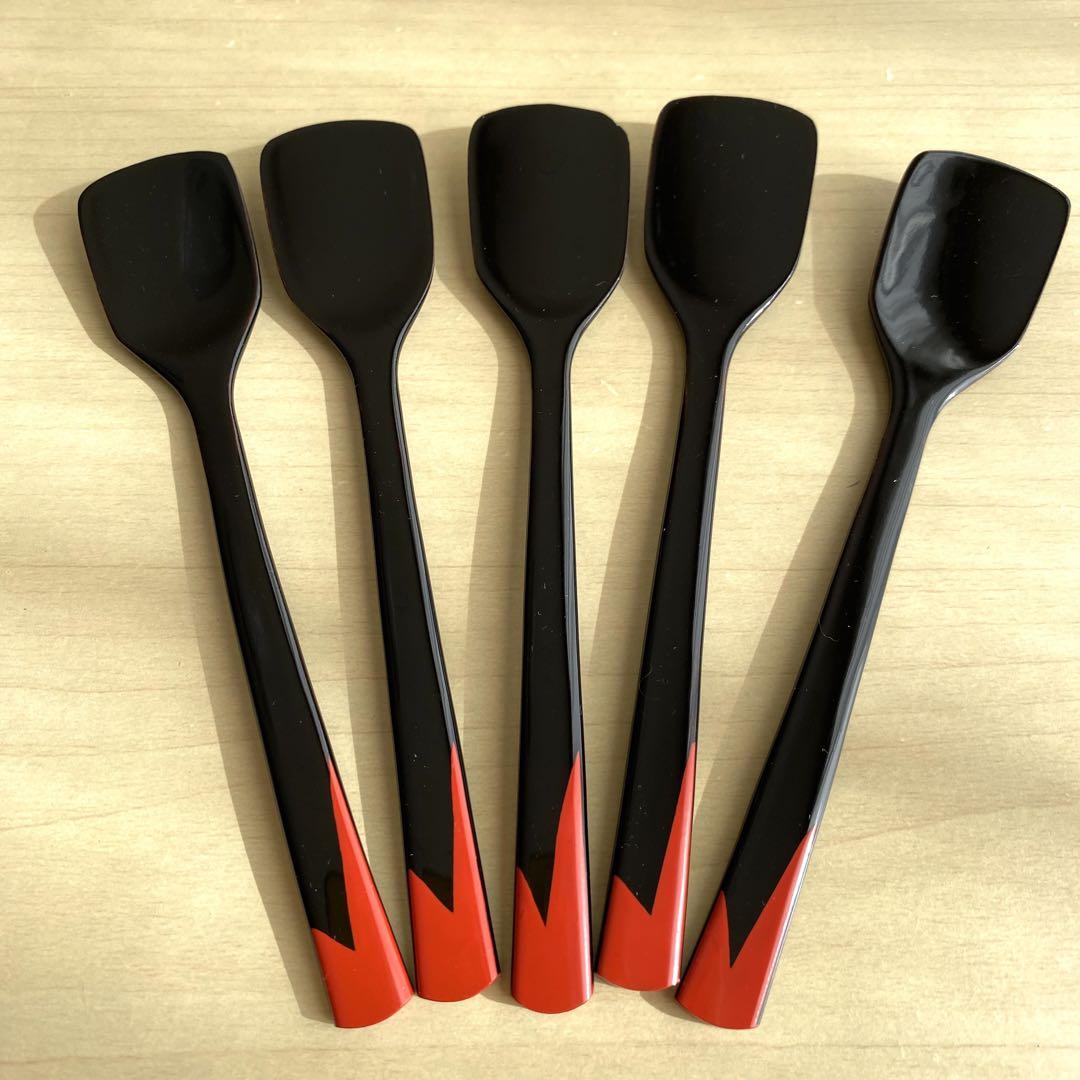 越前漆器漆器スプーン越前塗5本セットお正月