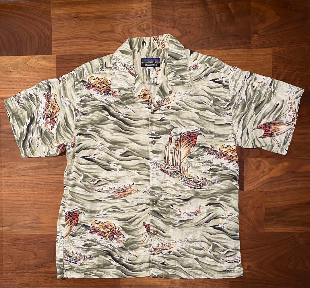 patagonia パタロハ　アロハシャツ 半袖 和柄　ジャワ　M