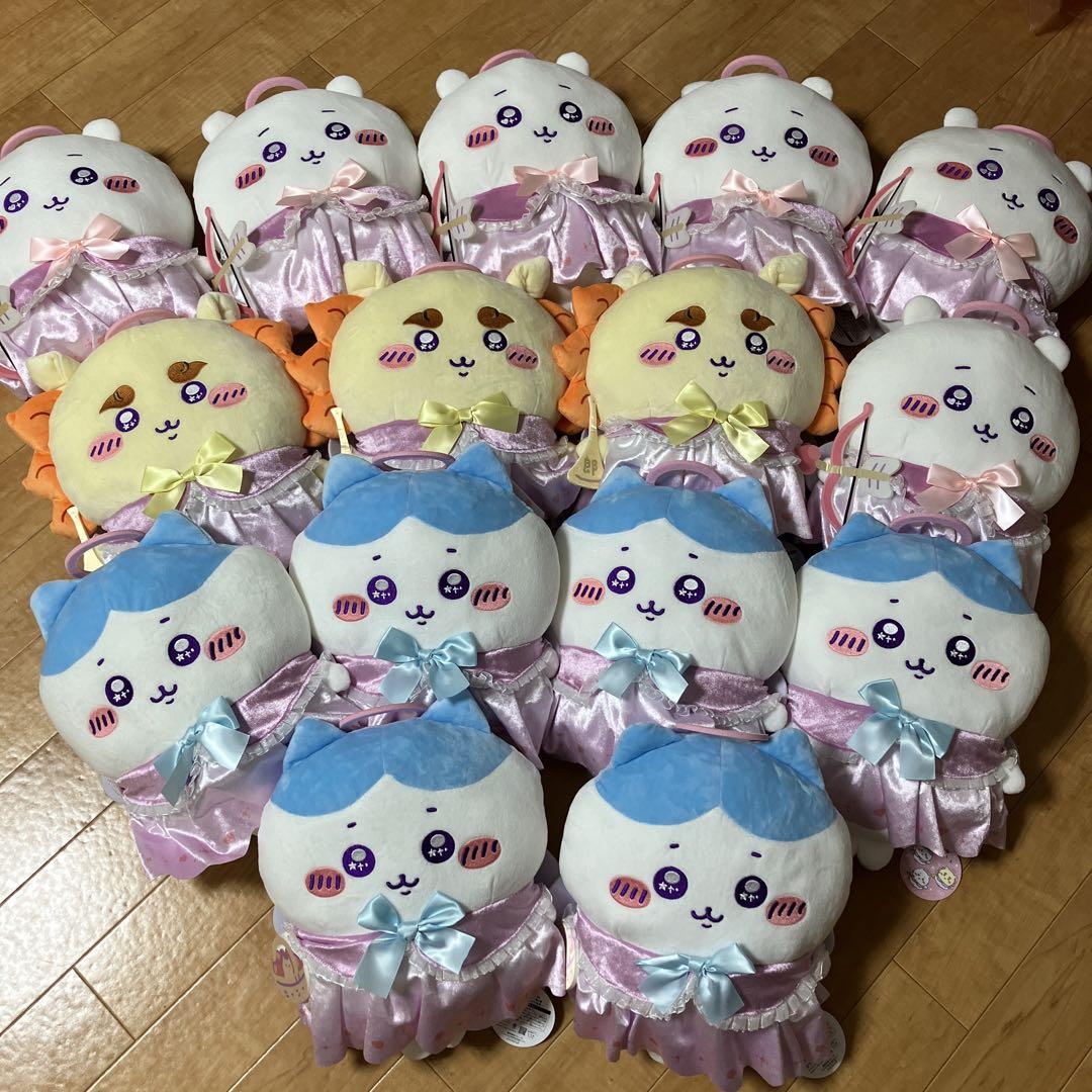 新品タグ付き♡ちいかわ てんし♡あくま てんしなBIGぬいぐるみ 15体セット 画像1