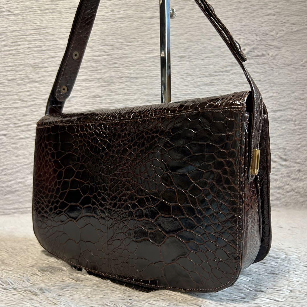 タートルレザー　亀革　ショルダーバッグ　ハンドバッグ　エキゾチックレザー タートルレザー 亀革 ショルダーバッグ ハンドバッグ