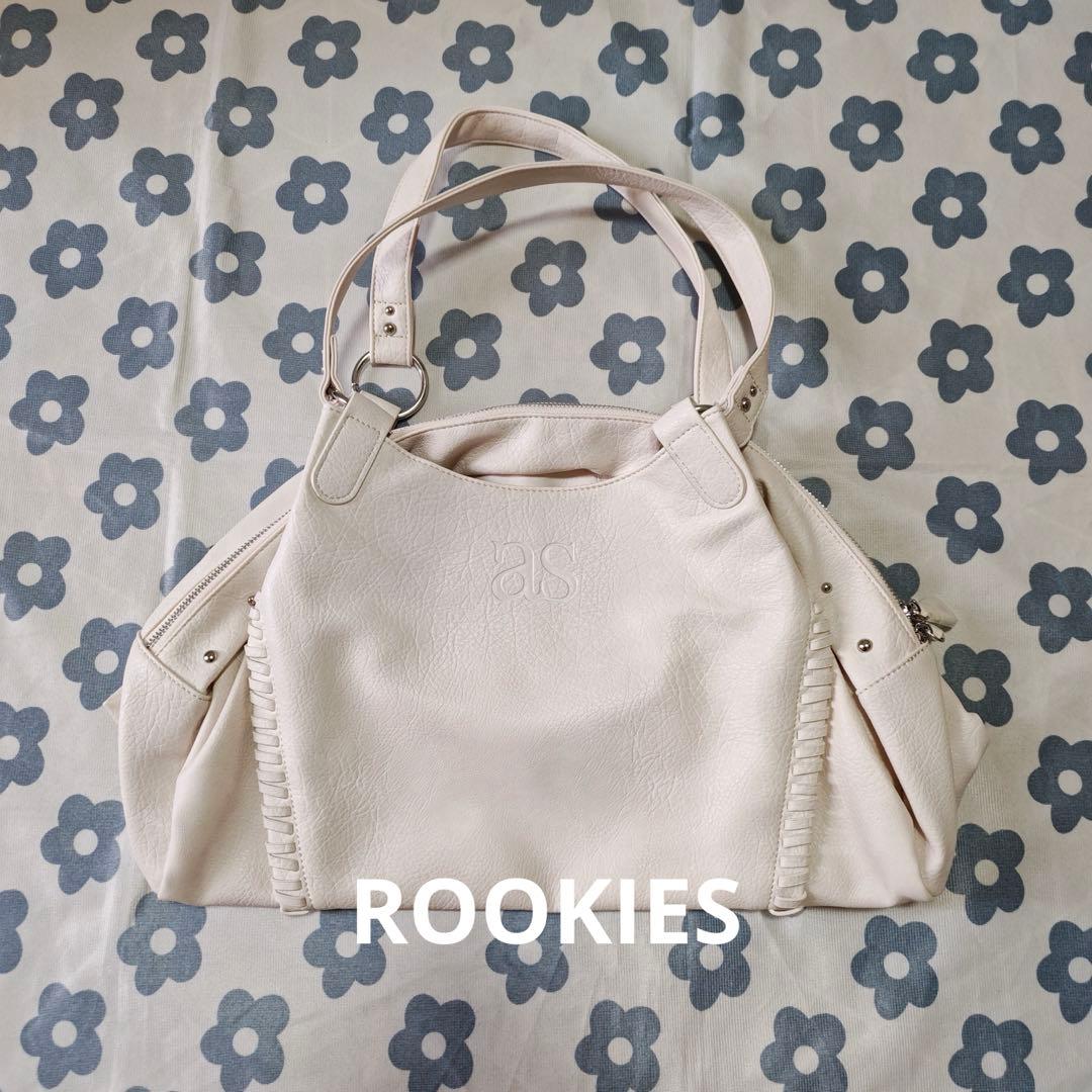 ason アズオン　ホワイト トートバッグ　L