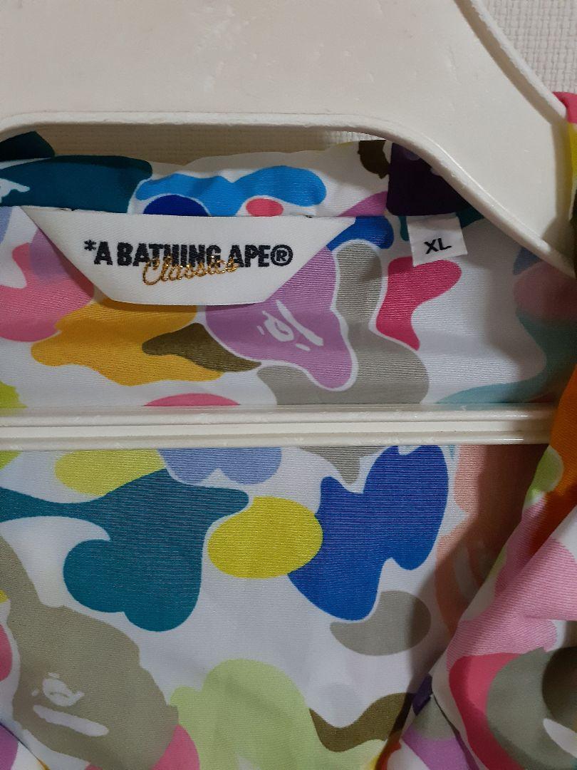A BATHING APE カラフル迷彩ジャンパー XL