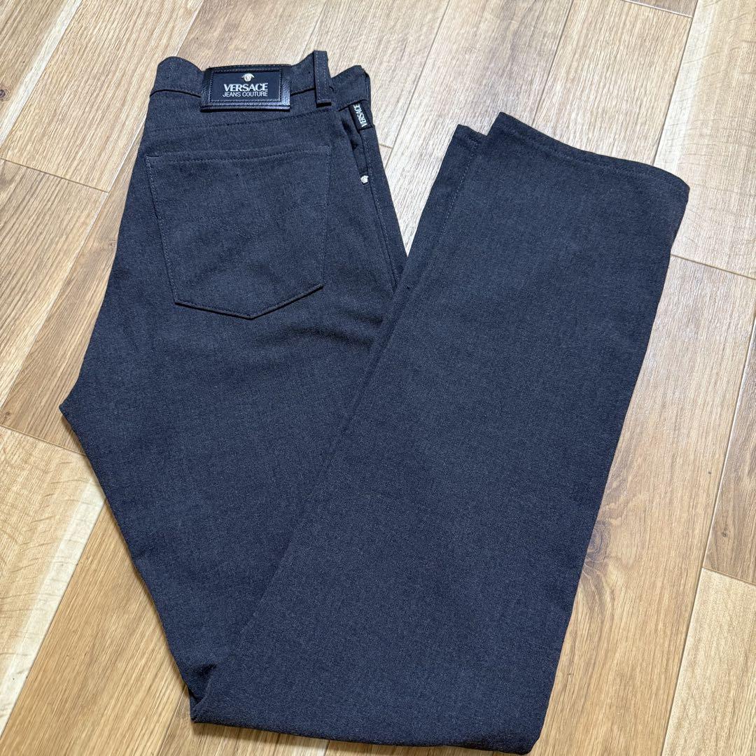 【極美品】VERSACE JEANS COUTURE グレー　ストレッチ