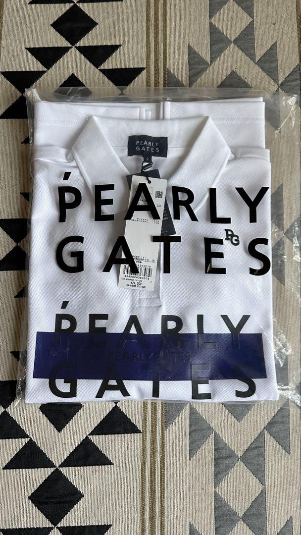 PEARLY GATES ポロシャツ レディースL ホワイト 89/35 PEARLY GATES (パーリーゲイツ) ゴルフウェア(トップス