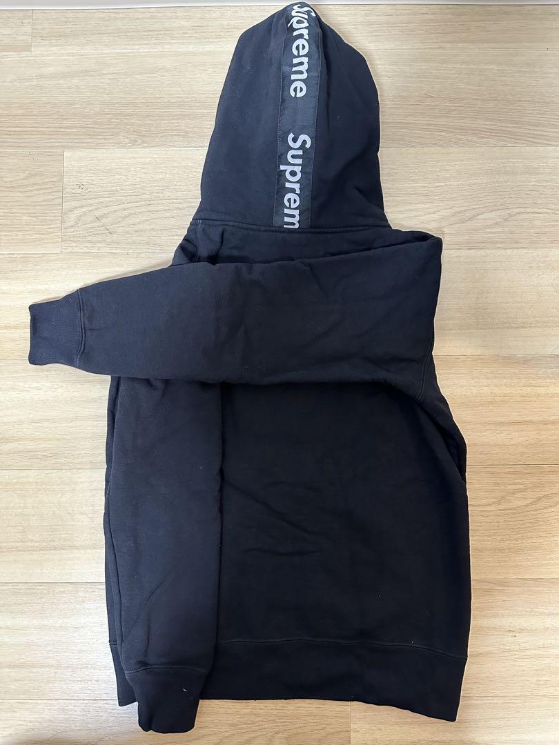 Supreme Logo Tape ZipUp HoodedSweatshirt