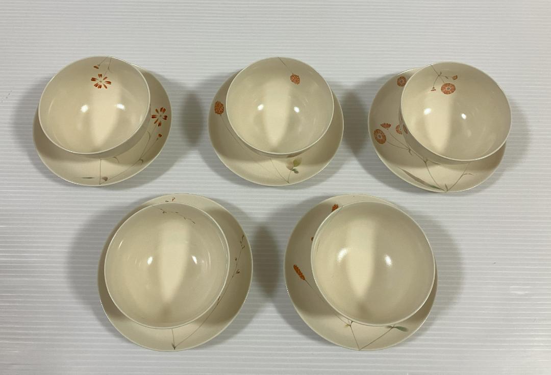 たち吉ののか碗・皿付き５客セット