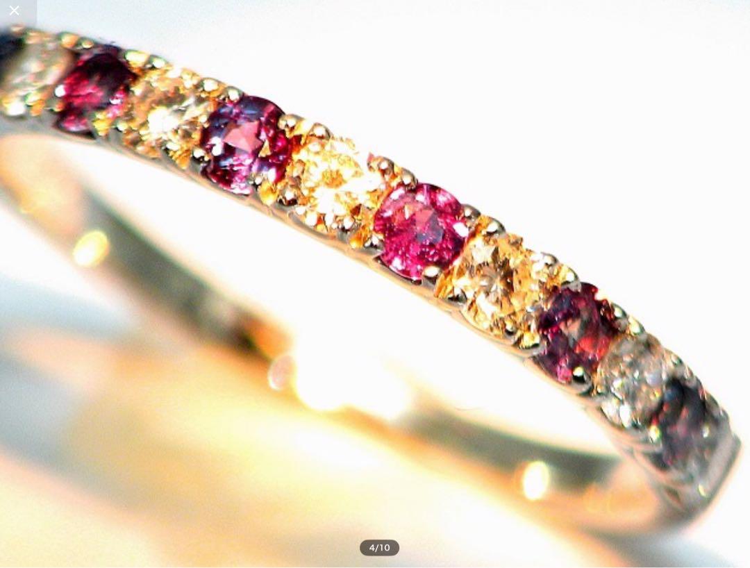良質天然アレキサンドライト0.28ct ダイヤ0.29ct PT950 リング