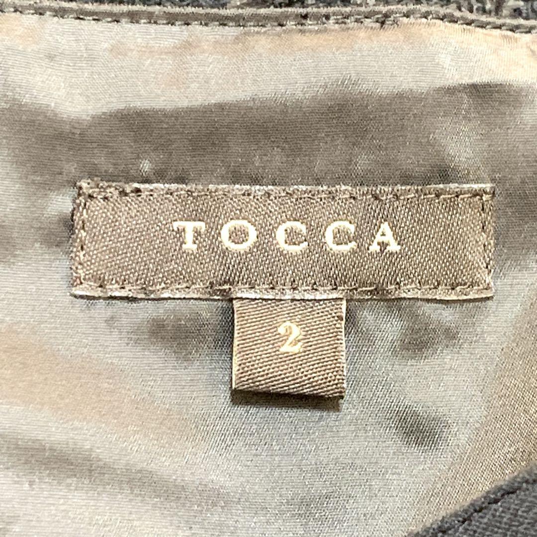 極美品　TOCCA 　UNSNARL ワンピース ツイード切替 2023　2 M 極美品 TOCCA UNSNARL ワンピース ツイード切替 2023 2 M - メルカリ