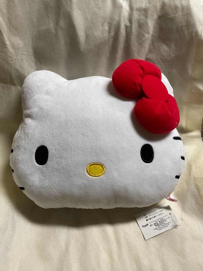 ハローキティ クッション リボン付き サンリオ株主優待 ハローキティ クッション リボン付き サンリオ株主優待