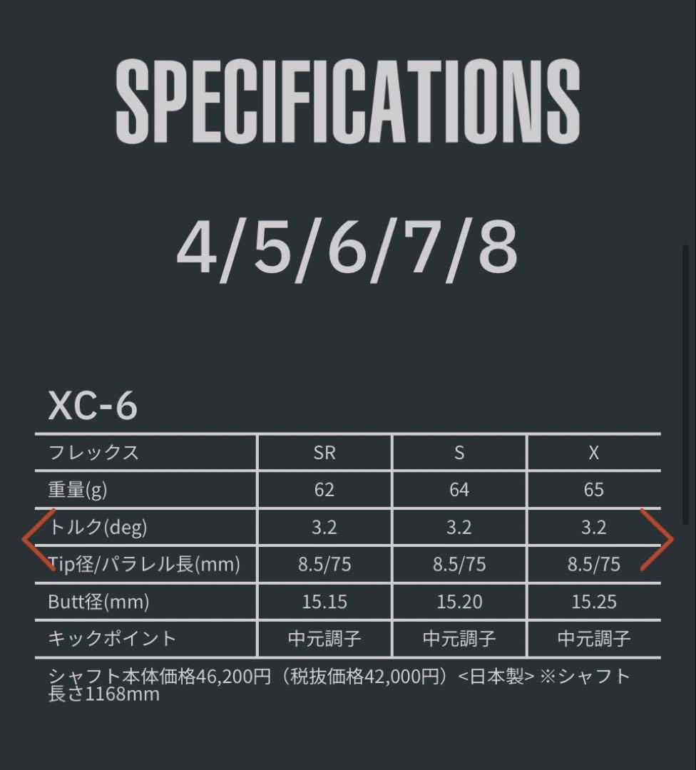 ツアーAD XC-60 Sフレックス ドライバー用