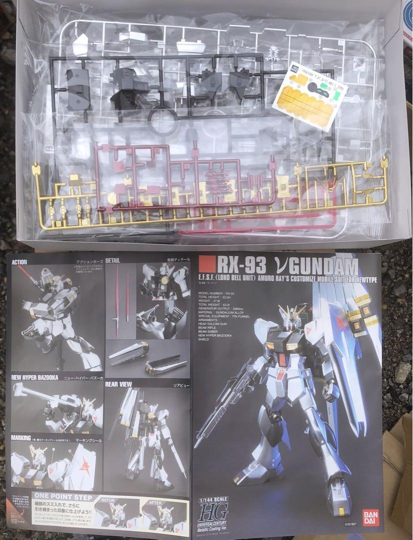 ガンプラ HG νガンダム2種セット メタリックコーティング／νジオンガンダム