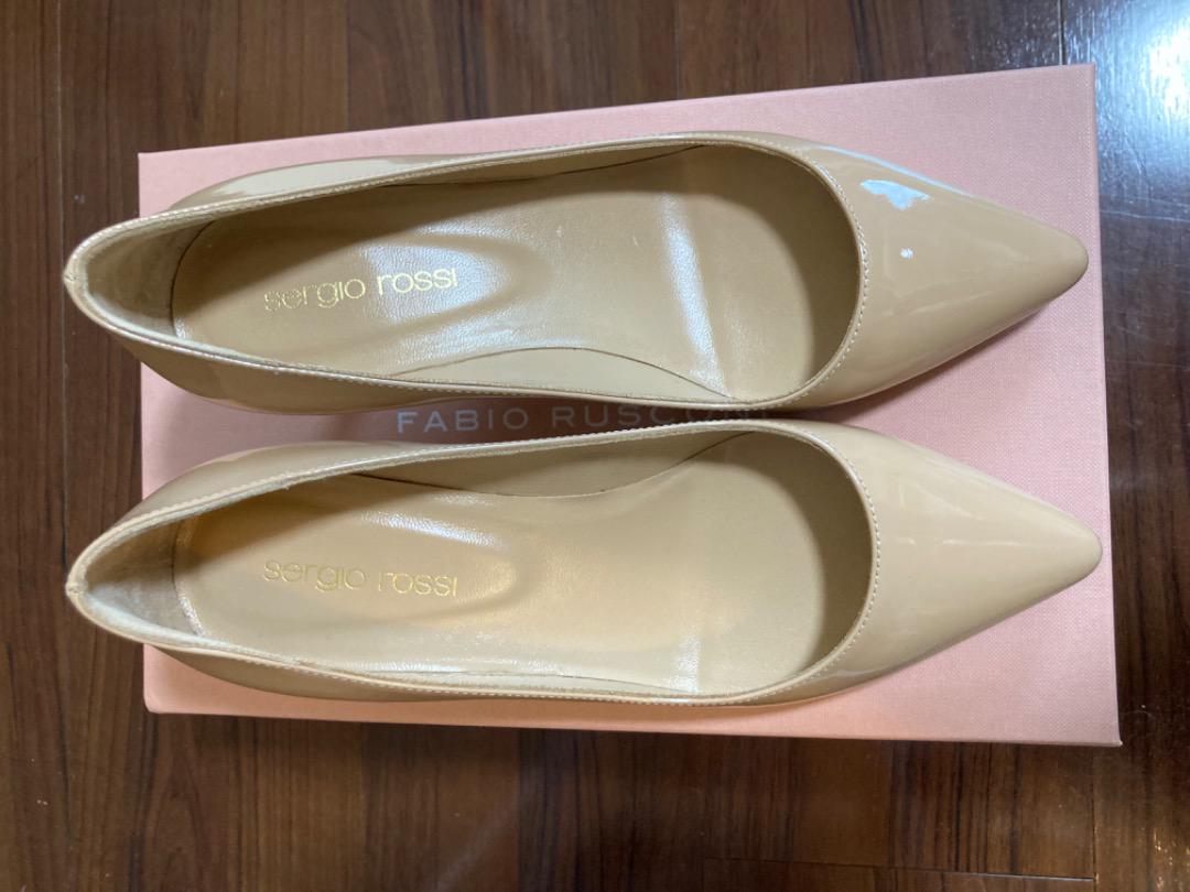 【美品】Sergio Rossi セルジオロッシ ヒールパンプス パテント 35