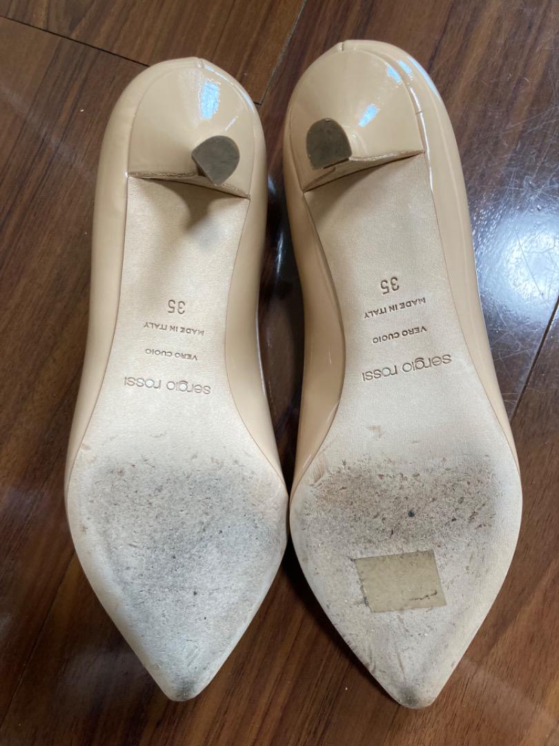 【美品】Sergio Rossi セルジオロッシ ヒールパンプス パテント 35