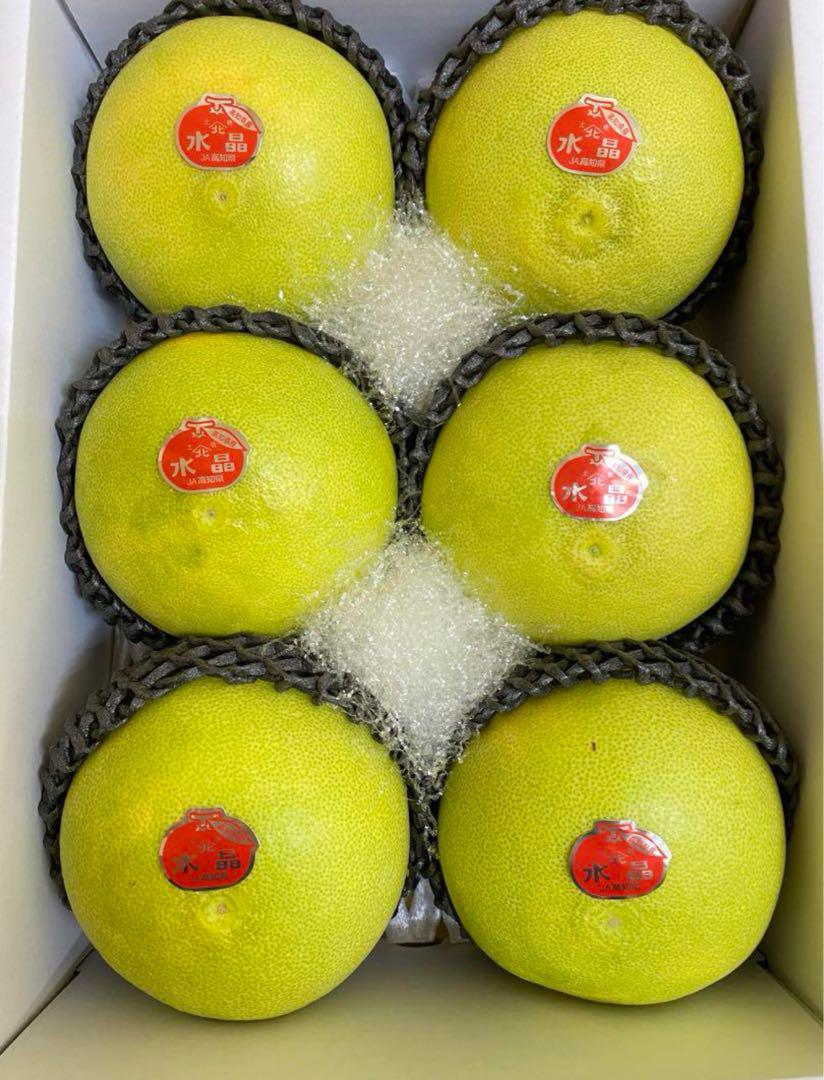21高知特産 水晶文旦 大玉 7～6玉入 5kg 専用化粧箱 文旦