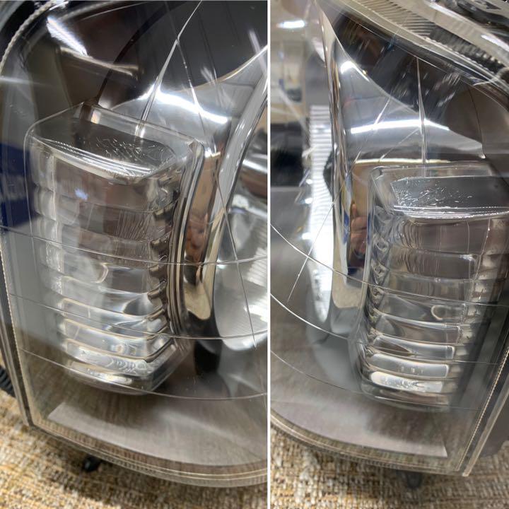 ☆コーティング済み☆ ムーヴカスタム前期 L150S 純正HIDヘッドライト左右