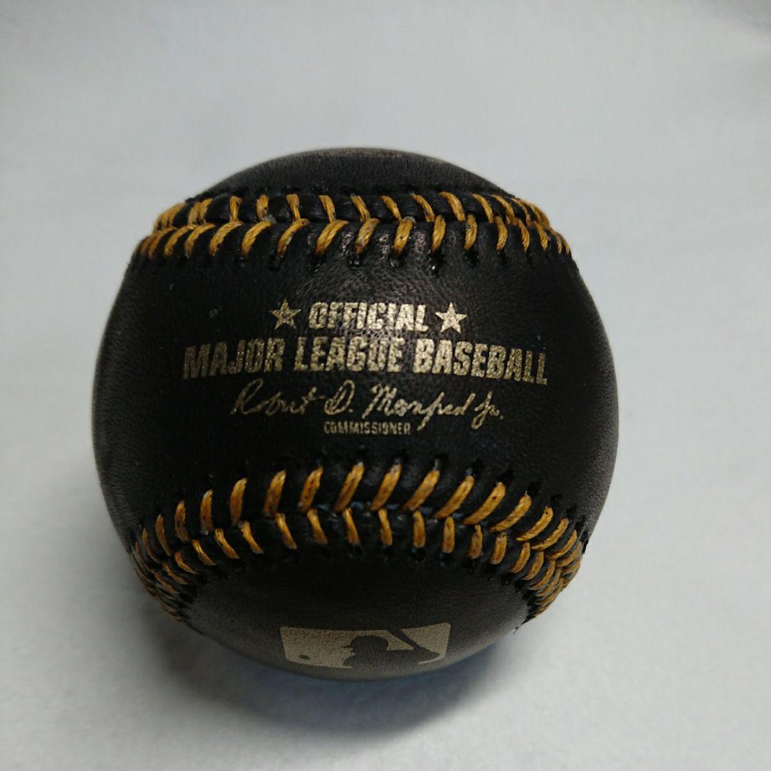 MLB公式球 ブラックレザー NZJ2i-m12240965832 超歓迎低価
