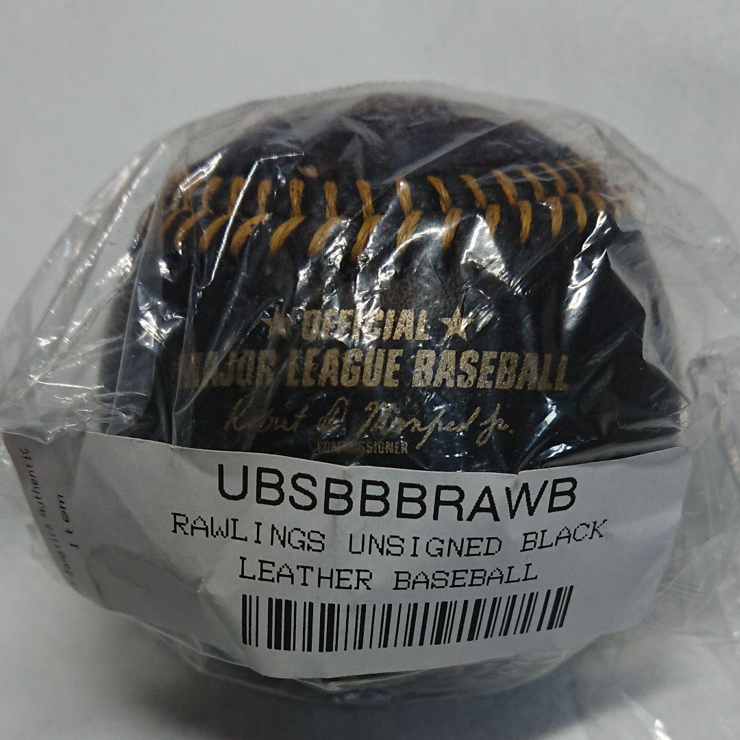 MLB公式球 ブラックレザー NZJ2i-m12240965832 超歓迎低価