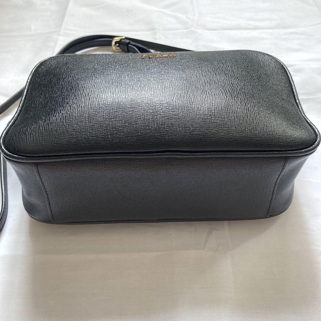 未使用級希少 FURLA フルラ ショルダーバッグ レザー ブラック