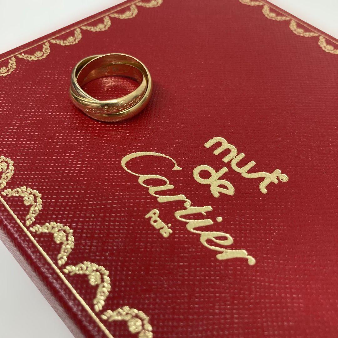 経典 カルティエ 750 Cartier トリニティ 3連リング 18K リング アクセサリー