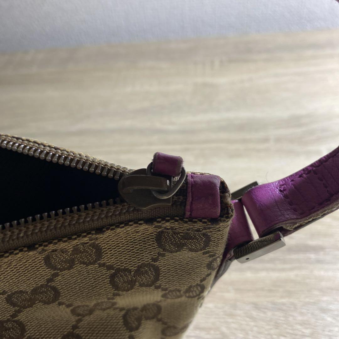 GUCCI GGパターン ショルダーバッグ ベージュ/ピンク